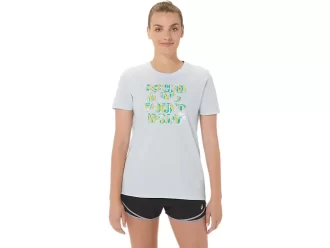 ASICS DAME HIBISCUS SLOGAN CREW