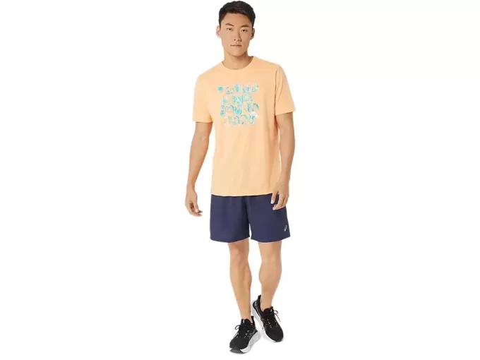 ASICS HIBISCUS SLOGAN T-SKJORTE