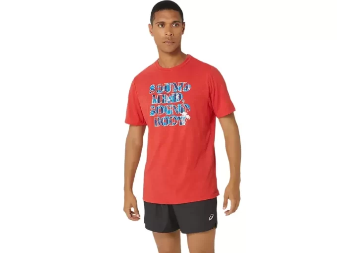 ASICS HIBISCUS SLOGAN T-SKJORTE
