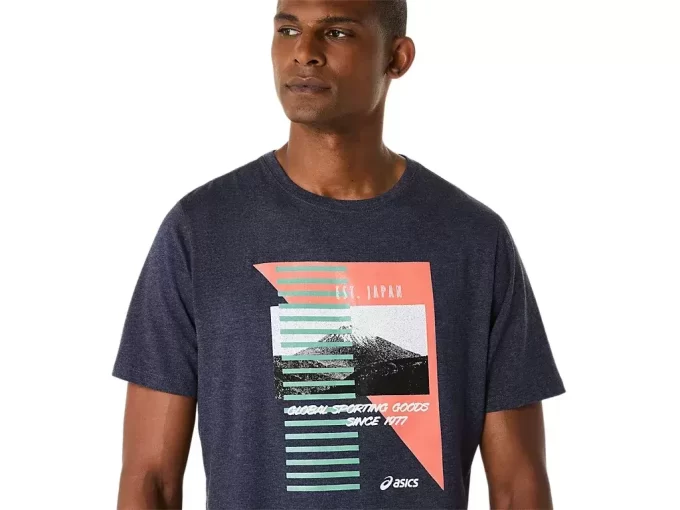 ASICS RETRO KORT ERME T-SKJORTE