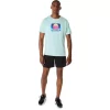 ASICS RETRO SUNSET KORT ERME T-SKJORTE