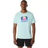 ASICS RETRO SUNSET KORT ERME T-SKJORTE