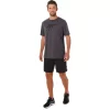 ASICS STRIPETE KORT ERME T-SKJORTE