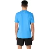 ASICS STRIPETE KORT ERME T-SKJORTE