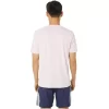 ASICS STRIPETE KORT ERME T-SKJORTE