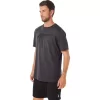 ASICS STRIPETE KORT ERME T-SKJORTE