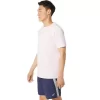 ASICS STRIPETE KORT ERME T-SKJORTE
