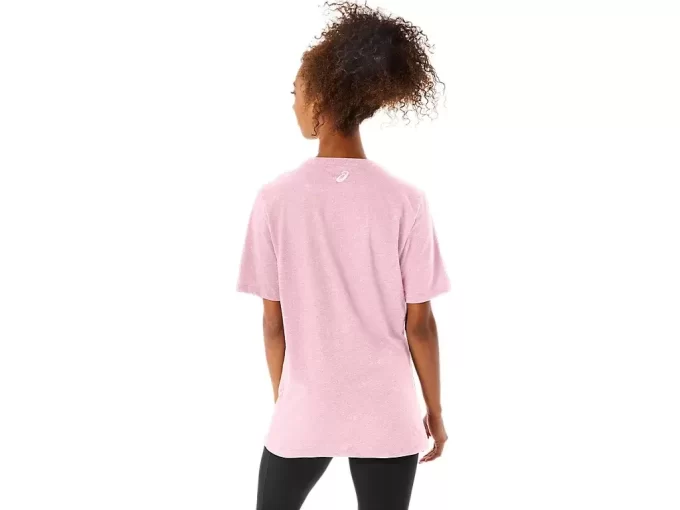 ASICS STRIPETE KORT ERME T-SKJORTE