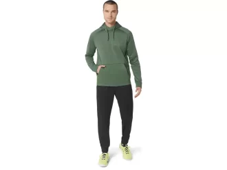 BØRSTET FLEECE-GENSER MED HETTEGENSER