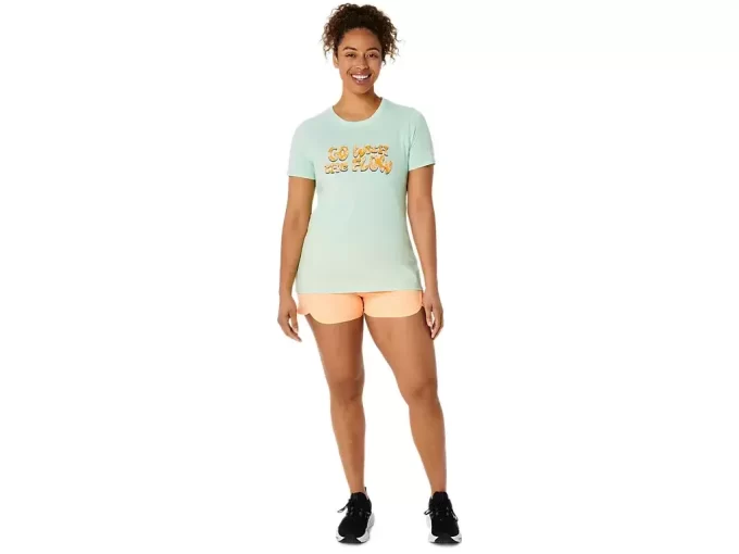 DAME ASICS BALANSERTE KORT ERME T-SKJORTE