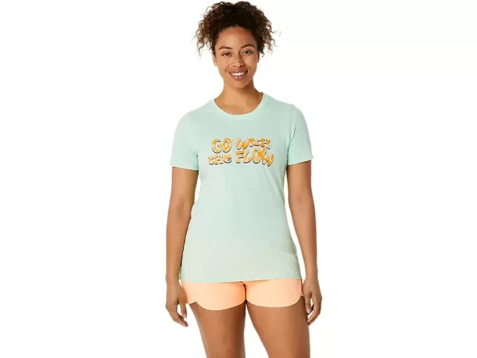 DAME ASICS BALANSERTE KORT ERME T-SKJORTE