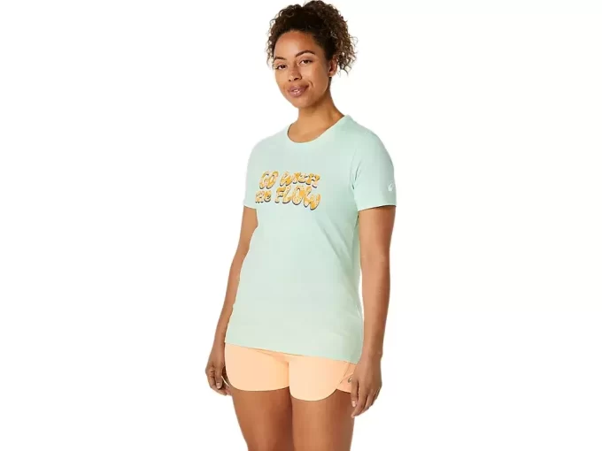 DAME ASICS BALANSERTE KORT ERME T-SKJORTE
