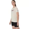 DAME ASICS BLOMSTER-T-SKJORTE MED SLAGORD, KORT ERME