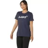 DAME ASICS BLOMSTER-T-SKJORTE MED SLAGORD, KORT ERME