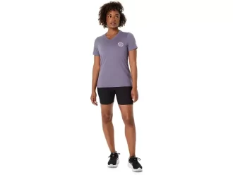 DAME ASICS NATURE V-HALS KORT ERME T-SKJORTE