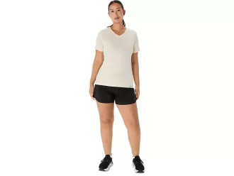 DAME ASICS NATURE V-HALS KORT ERME T-SKJORTE