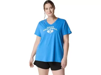 DAME ASICS PICKLEBALL KORT ERME T-SKJORTE
