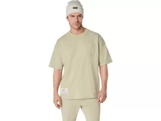 TYGG T-SHIRT MED AVSLAPPET LOMME