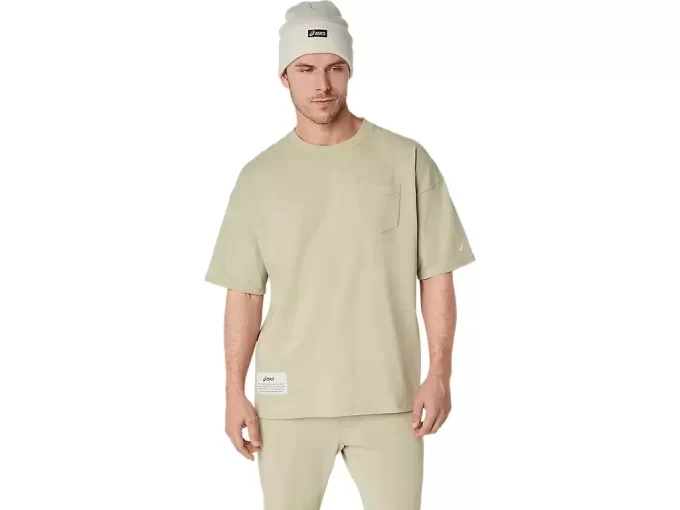 TYGG T-SHIRT MED AVSLAPPET LOMME