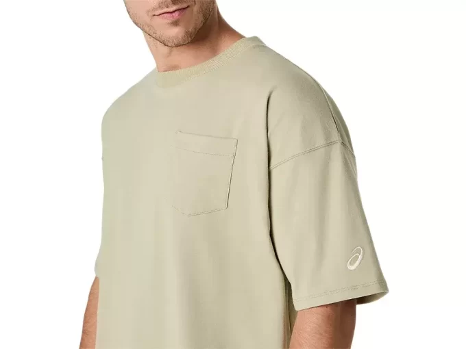 TYGG T-SHIRT MED AVSLAPPET LOMME