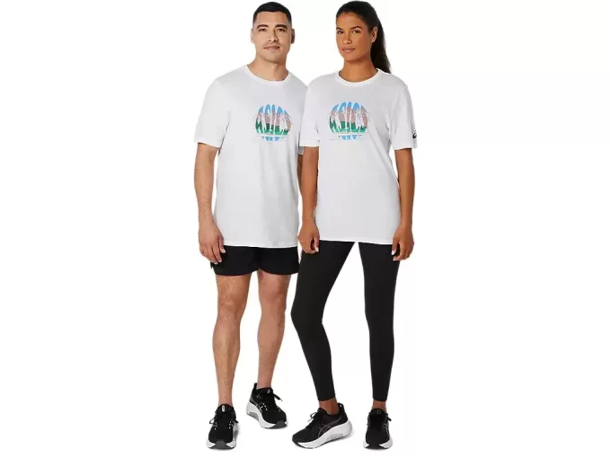 UNISEX ASICS FEIRER HJEMMET VÅRT KORT ERME T-SKJORTE