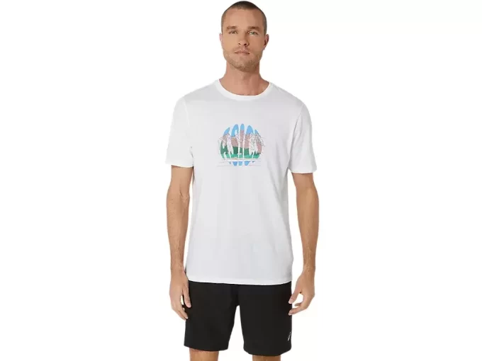 UNISEX ASICS FEIRER HJEMMET VÅRT KORT ERME T-SKJORTE