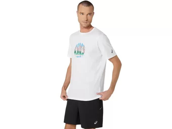 UNISEX ASICS FEIRER HJEMMET VÅRT KORT ERME T-SKJORTE