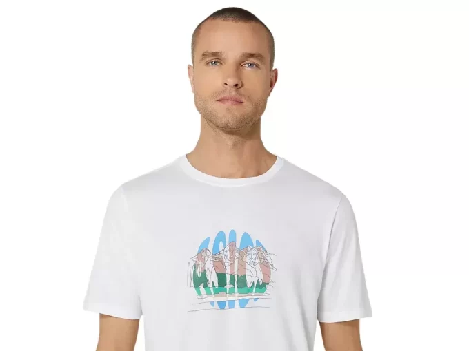 UNISEX ASICS FEIRER HJEMMET VÅRT KORT ERME T-SKJORTE