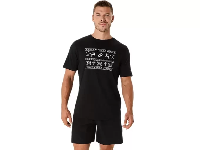 UNISEX ASICS HOLIDAY KORT ERME T-SKJORTE