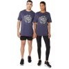 UNISEX ASICS LYSERE DAGER FORUT KORT ERME T-SKJORTE