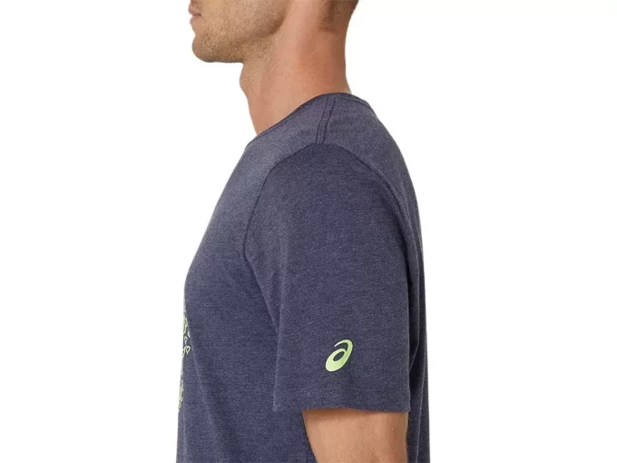UNISEX ASICS LYSERE DAGER FORUT KORT ERME T-SKJORTE