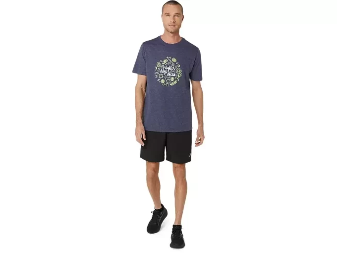 UNISEX ASICS LYSERE DAGER FORUT KORT ERME T-SKJORTE