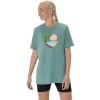 UNISEX ASICS PALM IN THE SUN KORT ERME T-SKJORTE UNISEX ASICS PALM IN THE SUN KORT ERME T-SKJORTE