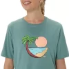 UNISEX ASICS PALM IN THE SUN KORT ERME T-SKJORTE UNISEX ASICS PALM IN THE SUN KORT ERME T-SKJORTE