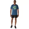 UNISEX ASICS RUN OUTSIDE CLUB KORTARMET T-SKJORTE