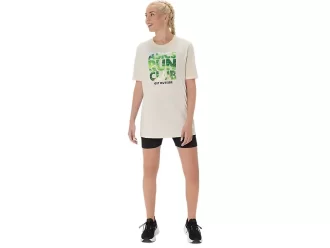 UNISEX ASICS RUN OUTSIDE CLUB KORTARMET T-SKJORTE