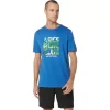 UNISEX ASICS RUN OUTSIDE CLUB KORTARMET T-SKJORTE