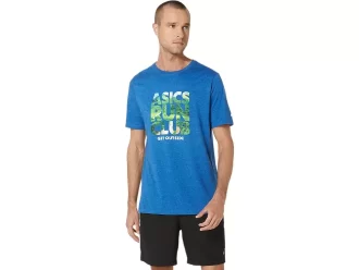 UNISEX ASICS RUN OUTSIDE CLUB KORTARMET T-SKJORTE