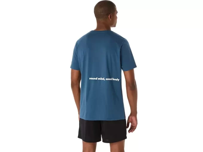 UNISEX ASICS RUN OUTSIDE CLUB KORTARMET T-SKJORTE