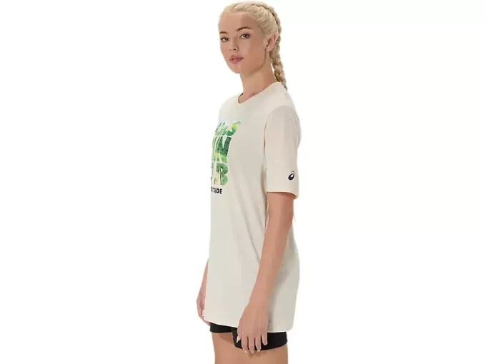 UNISEX ASICS RUN OUTSIDE CLUB KORTARMET T-SKJORTE