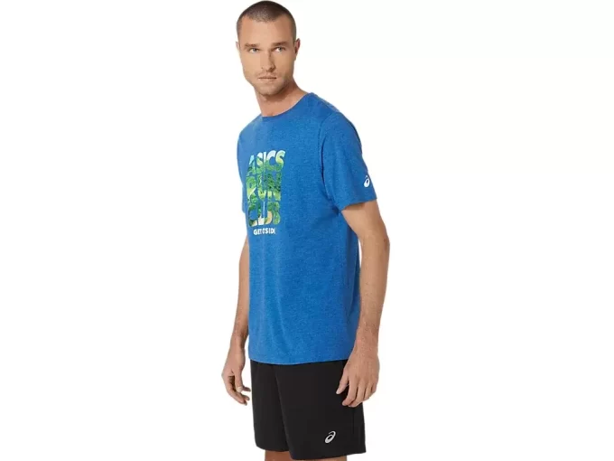 UNISEX ASICS RUN OUTSIDE CLUB KORTARMET T-SKJORTE