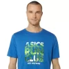 UNISEX ASICS RUN OUTSIDE CLUB KORTARMET T-SKJORTE