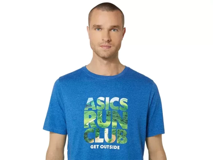 UNISEX ASICS RUN OUTSIDE CLUB KORTARMET T-SKJORTE