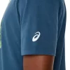 UNISEX ASICS RUN OUTSIDE CLUB KORTARMET T-SKJORTE