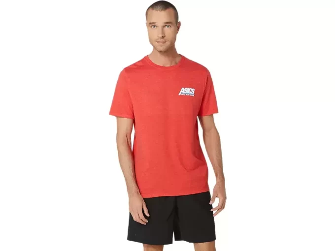 UNISEX ASICS SMSB 1977 RUN CLUB KORTARMET T-SKJORTE