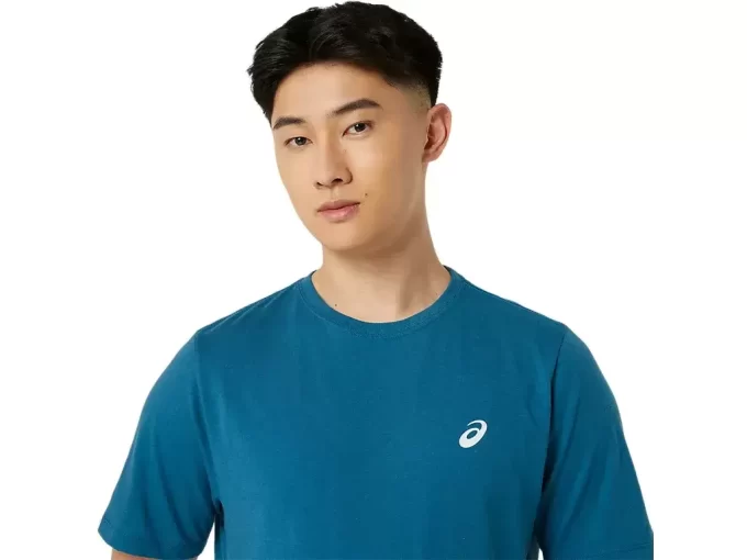 UNISEX ASICS T-SKJORTE MED DAISY-PRINT OG KORT ERME