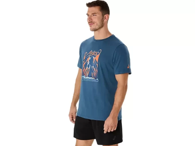UNISEX ASICS WANDER KORT ERME T-SKJORTE