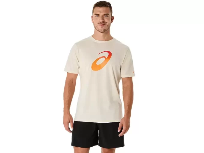 UNISEX KORT ERME T-SKJORTE MED GRADIENT SPIRAL LOGO