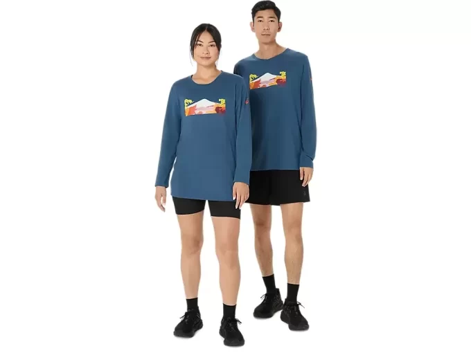 UNISEX LANGERMET HØSTSPORTST-T-SKJORTE