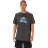 UNISEX RETRO SPORT KORT ERME T-SKJORTE